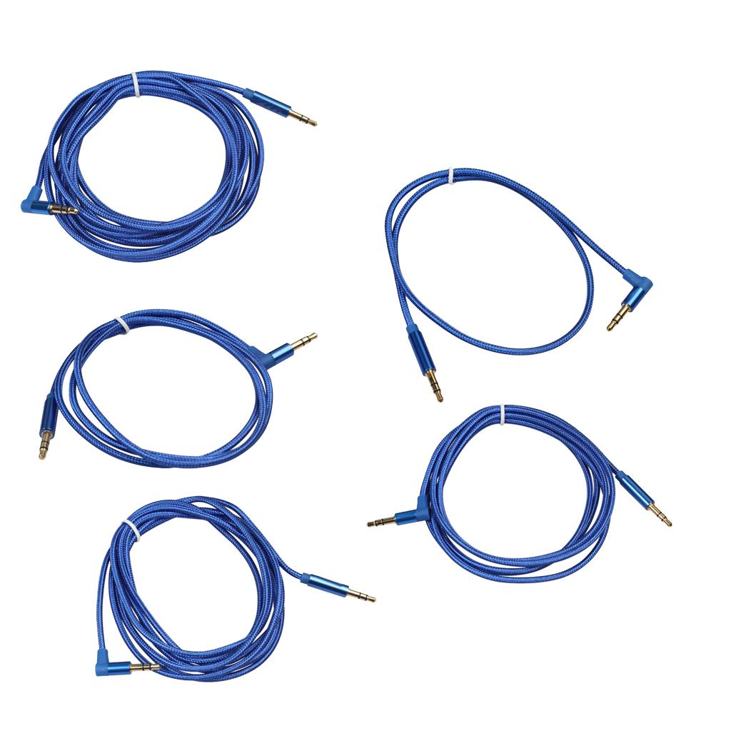 3.5mm Male to Male Stereo Audio Cable Cord for Mobile Phone Car Stereo 0.5M