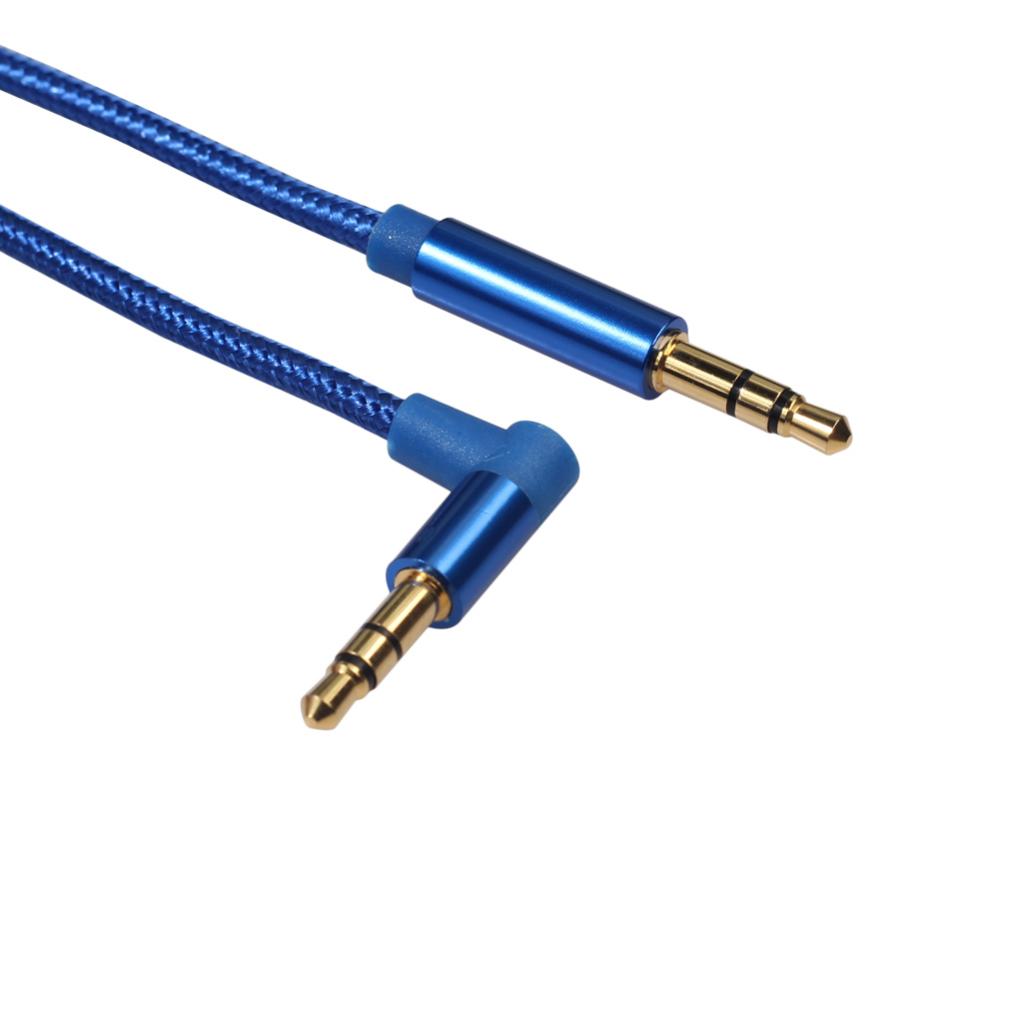3.5mm Male to Male Stereo Audio Cable Cord for Mobile Phone Car Stereo 1.0M