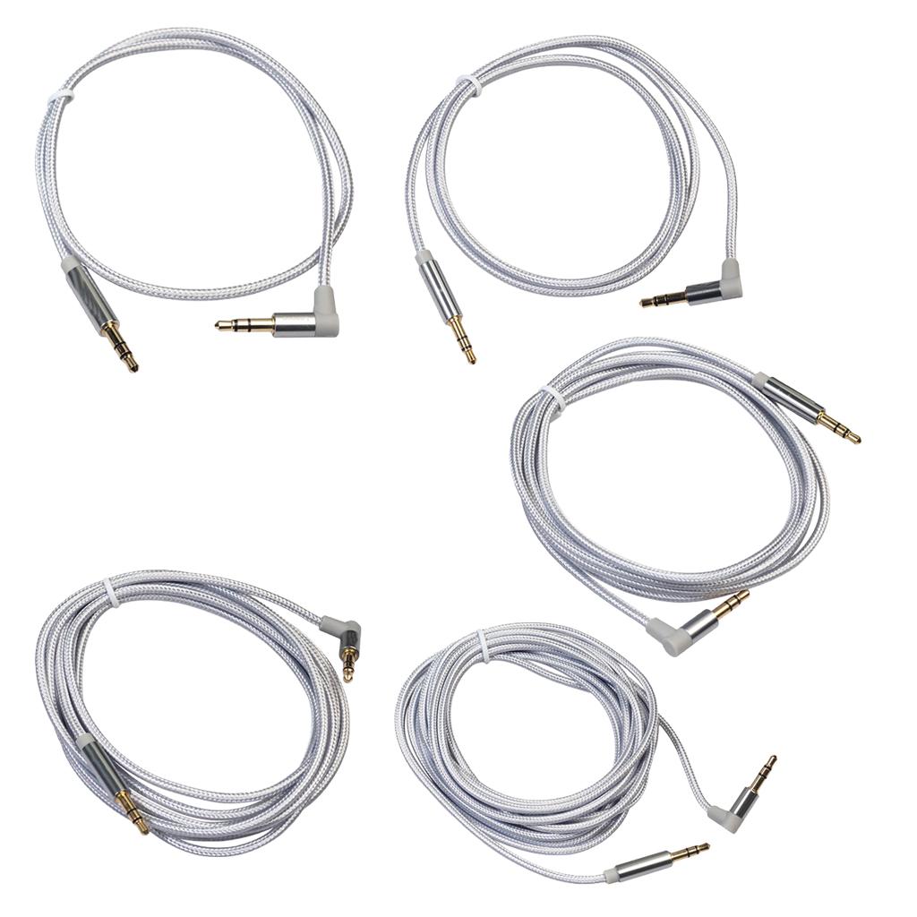 3.5mm Audio Cable Nylon Braided Male to Male Aux Cord 50cm