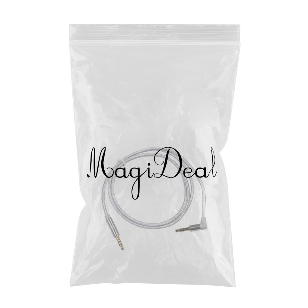 3.5mm Audio Cable Nylon Braided Male to Male Aux Cord 100cm