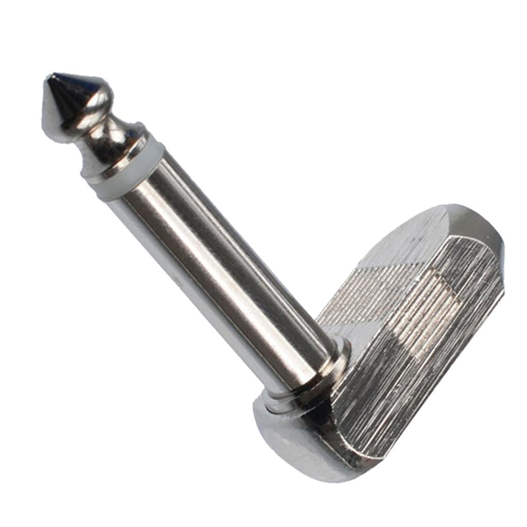 6.35mm 1/4'' Stereo Jack Adapter for Headphone Audio Microphone Right Angle