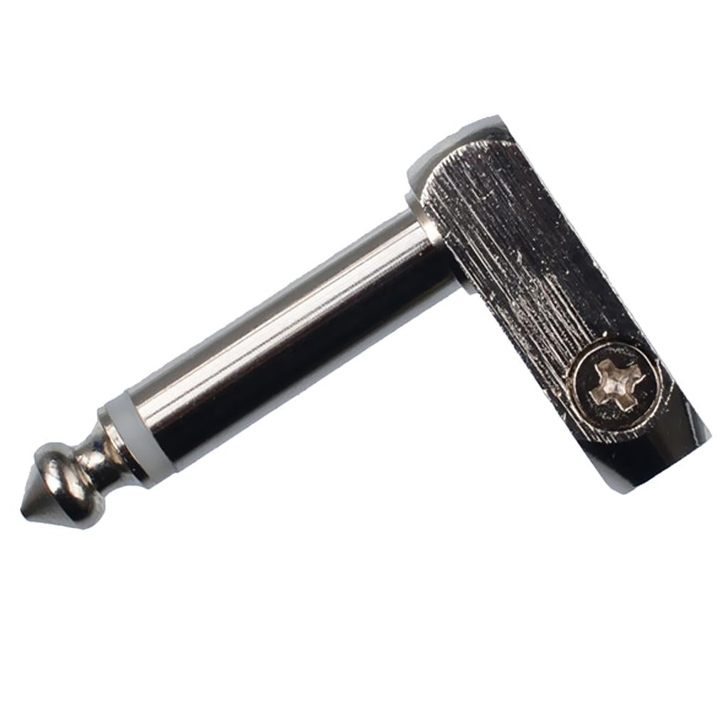 6.35mm 1/4'' Stereo Jack Adapter for Headphone Audio Microphone Right Angle