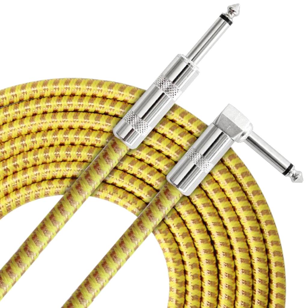 1 Piece 6.5mm Guitar Cable Cord for Electric Bass Guitar Accessory 300cm