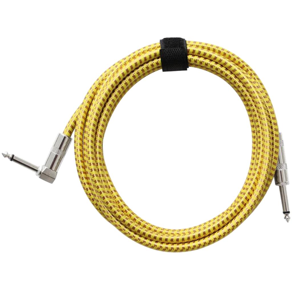 1 Piece 6.5mm Guitar Cable Cord for Electric Bass Guitar Accessory 600cm