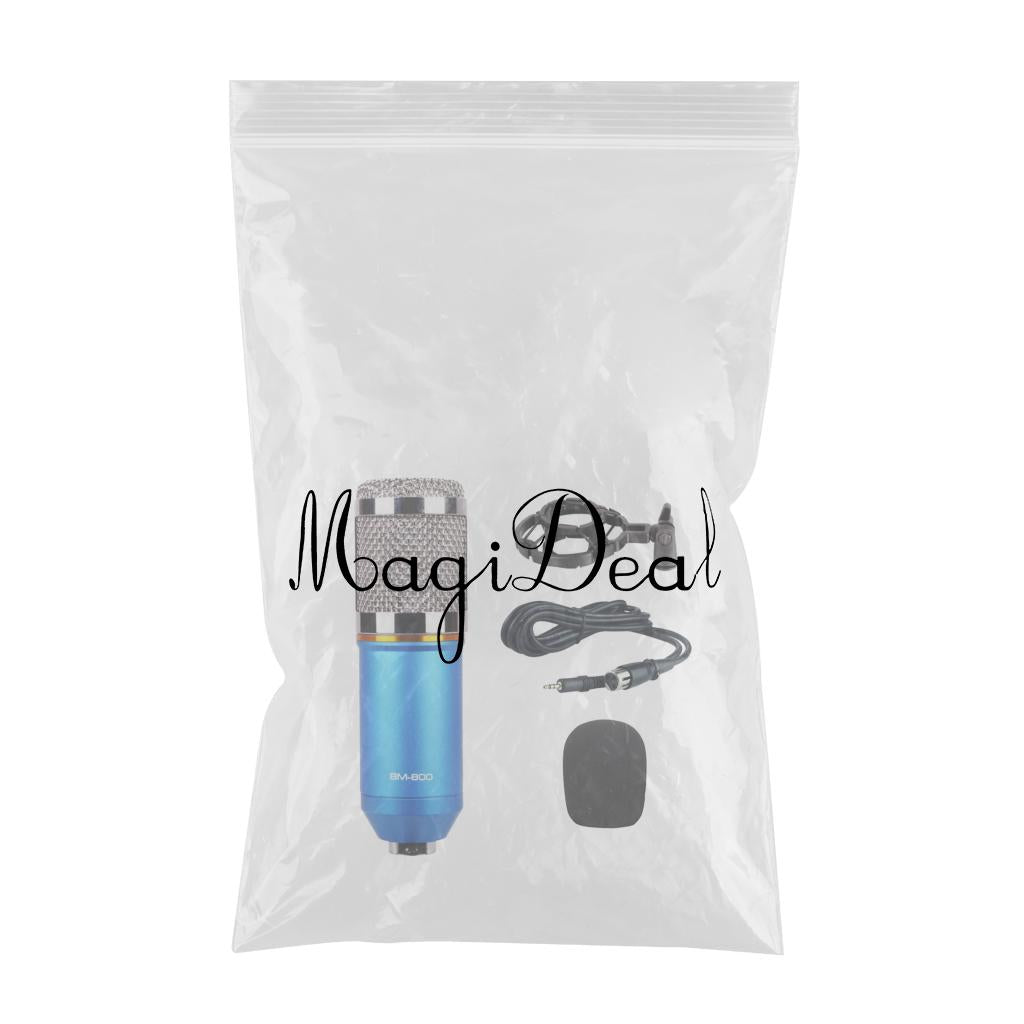 Wired Microphone Handheld Microphone for KTV With Round Circle -Blue