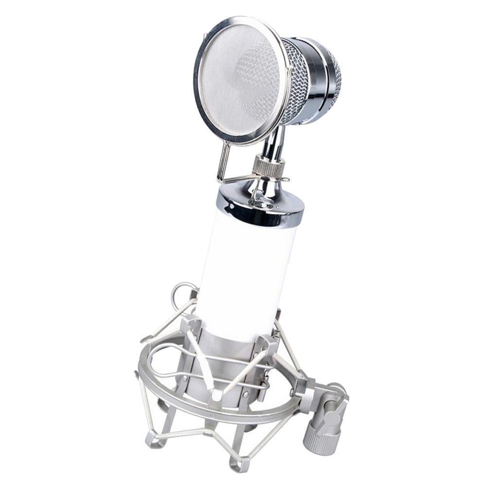 Mini Condenser Mobile Phone Microphone for Karaoke Multi Colors White