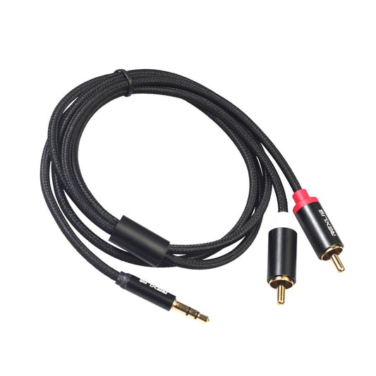 3.5mm to RCA Audio Connector Wire Line Cable Cord with 2 Adapter