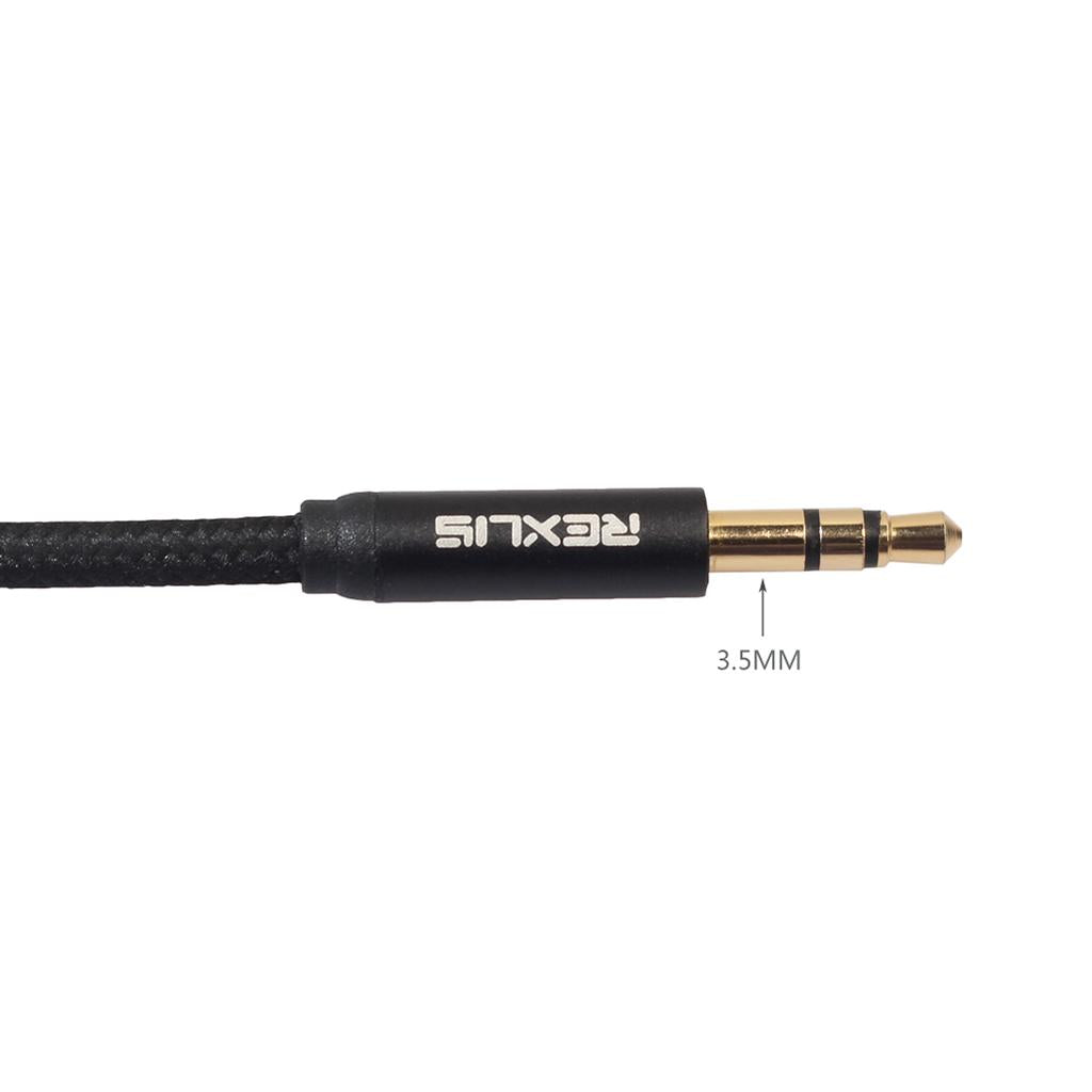 3.5mm to RCA Audio Connector Wire Line Cable Cord with 2 Adapter