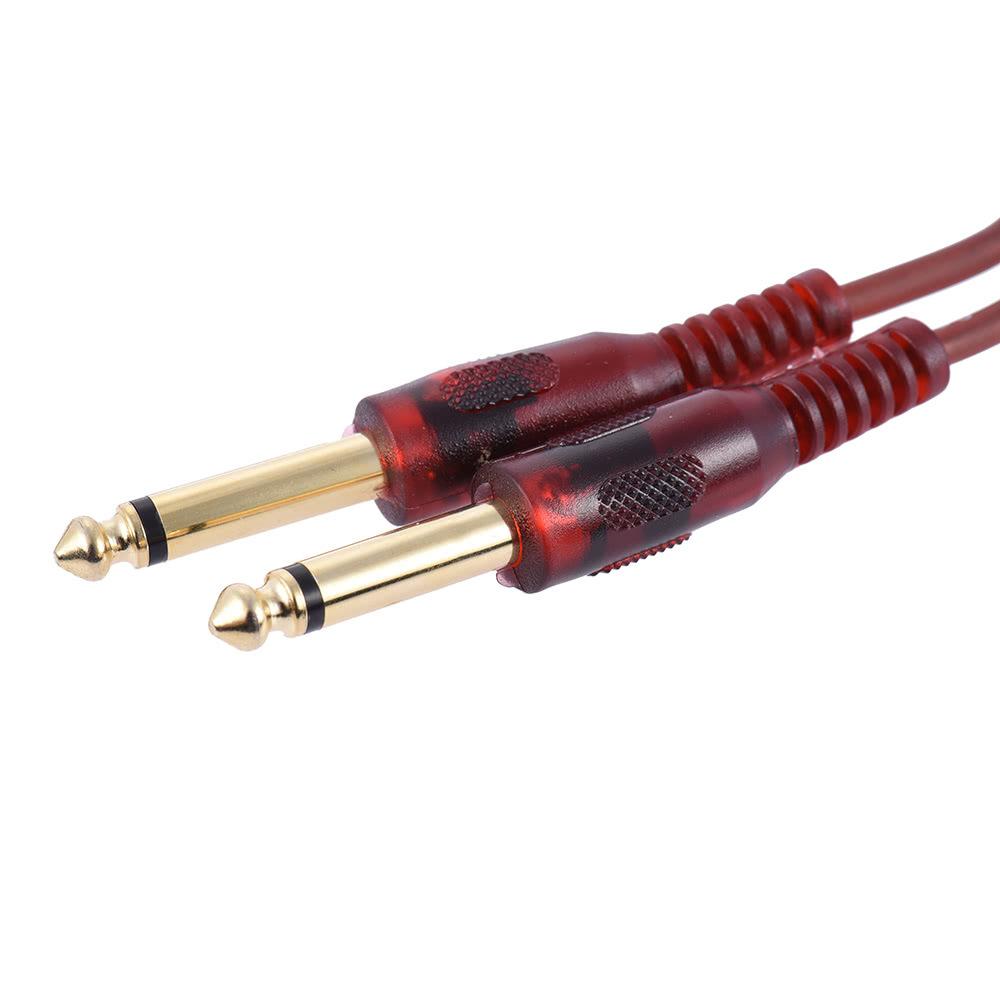 Audio Cable 3.5mm Stereo Plug to Double 6.35mm Plug Computer Mixer Cable