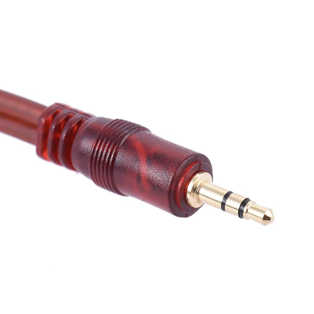 Audio Cable 3.5mm Stereo Plug to Double 6.35mm Plug Computer Mixer Cable