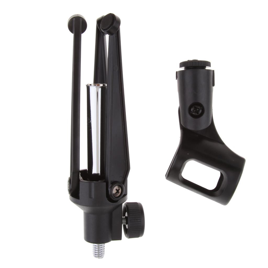 Stainless Steel Microphone Stand Desktop Microphone Rack Tripod  A