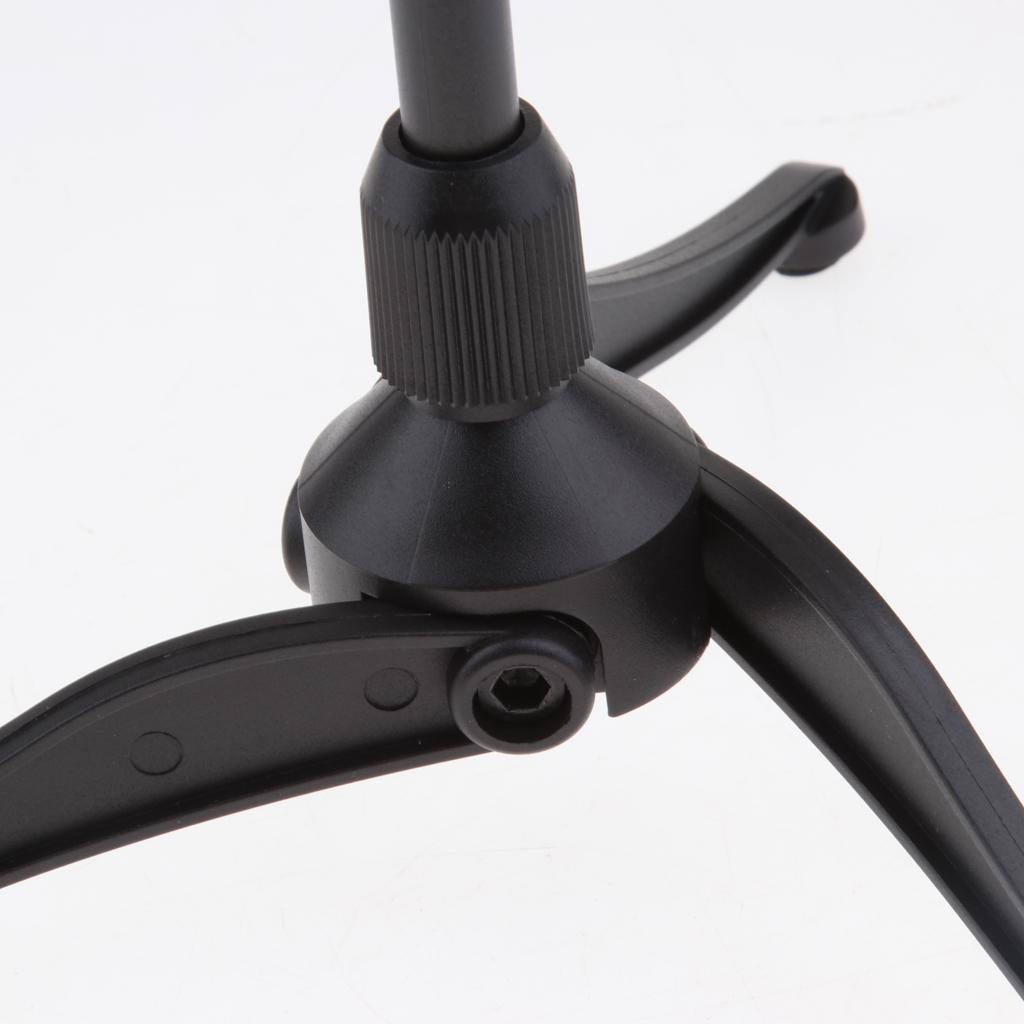 Stainless Steel Microphone Stand Desktop Microphone Rack Tripod  B