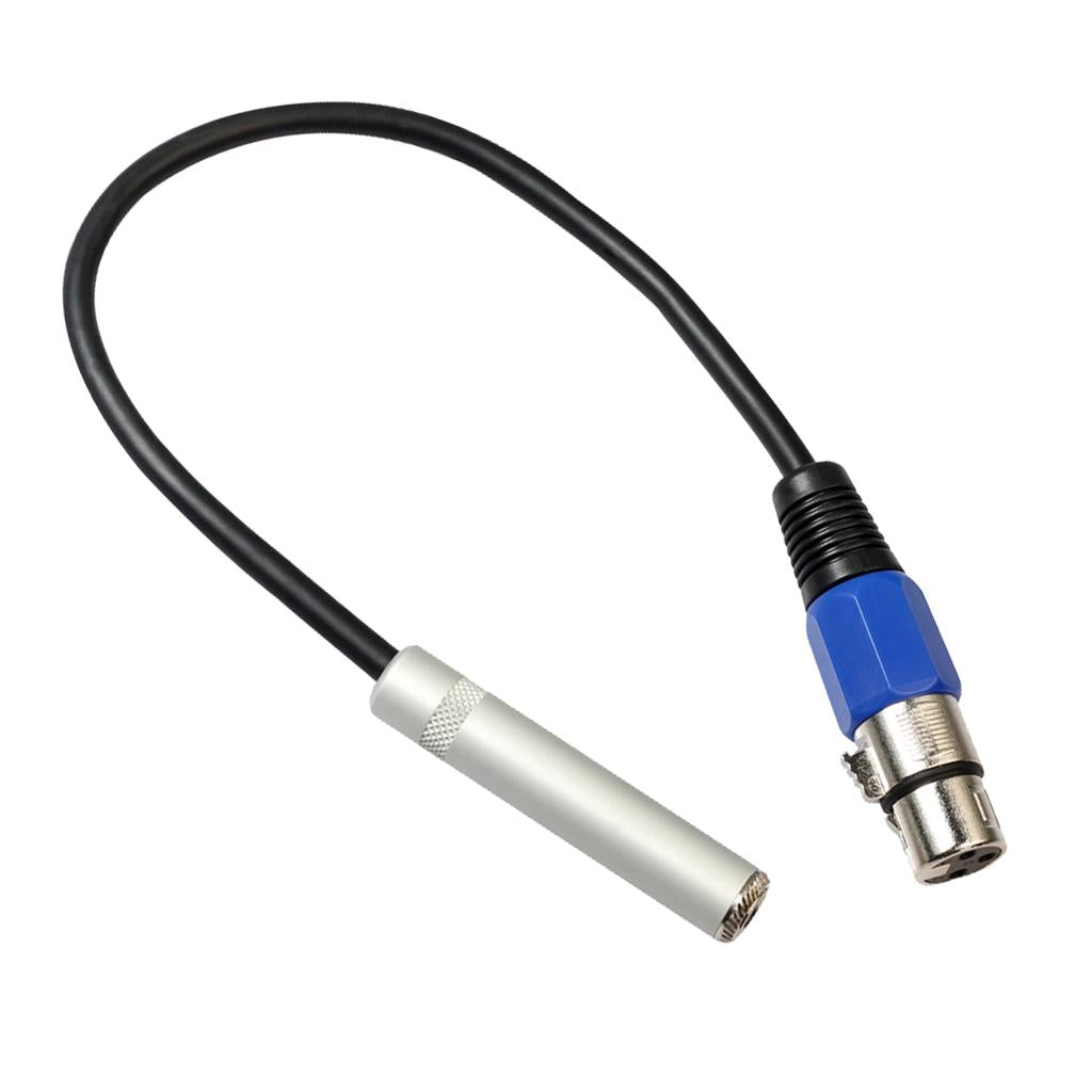 6.35mm Stereo Audio Female to 3 Pin XLR Female Cord for Musical Instrument