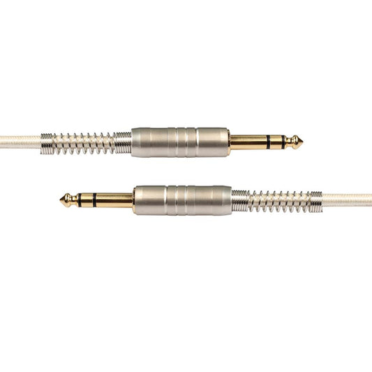 6.35mm Electric Guitar Male to Male Stereo Audio Cable with Metal Housing