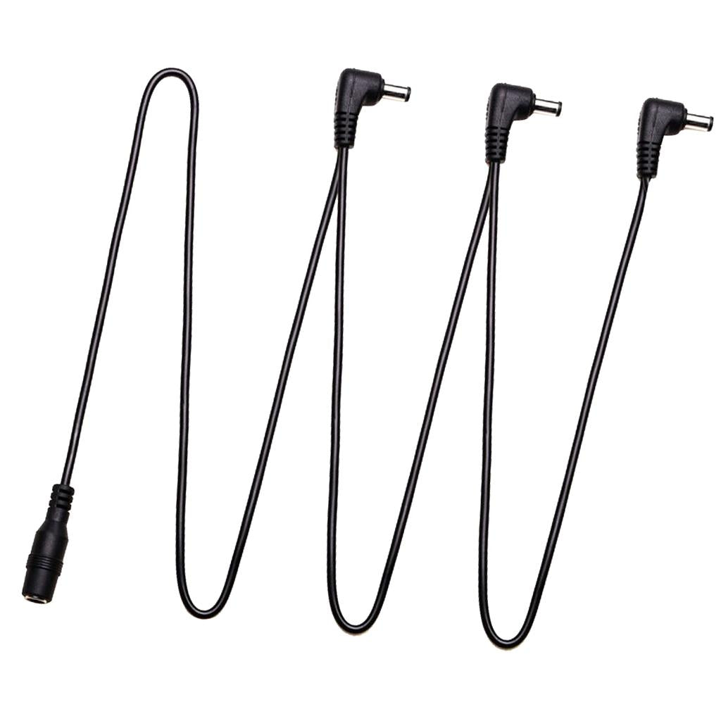 Power Adapter Cable Power Connector for Guitar Bass Effect Connector 3 Way