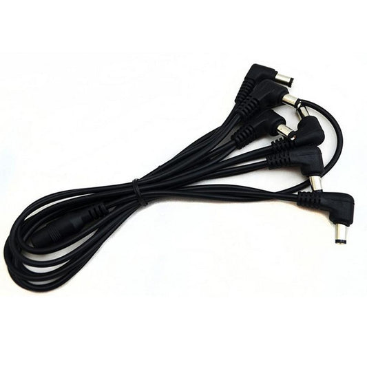 Power Adapter Cable Power Connector for Guitar Bass Effect Connector 6 Way