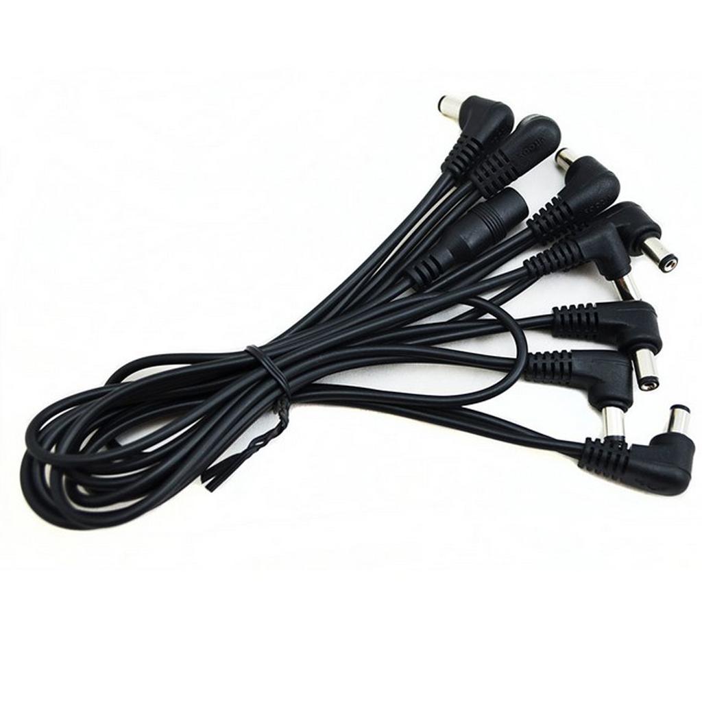 Power Adapter Cable Power Connector for Guitar Bass Effect Connector 6 Way
