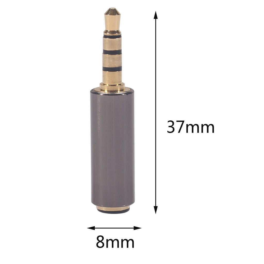 Stereo Audio Headphone Connector OMTP to CTIA Converter Aux Adapter Plug
