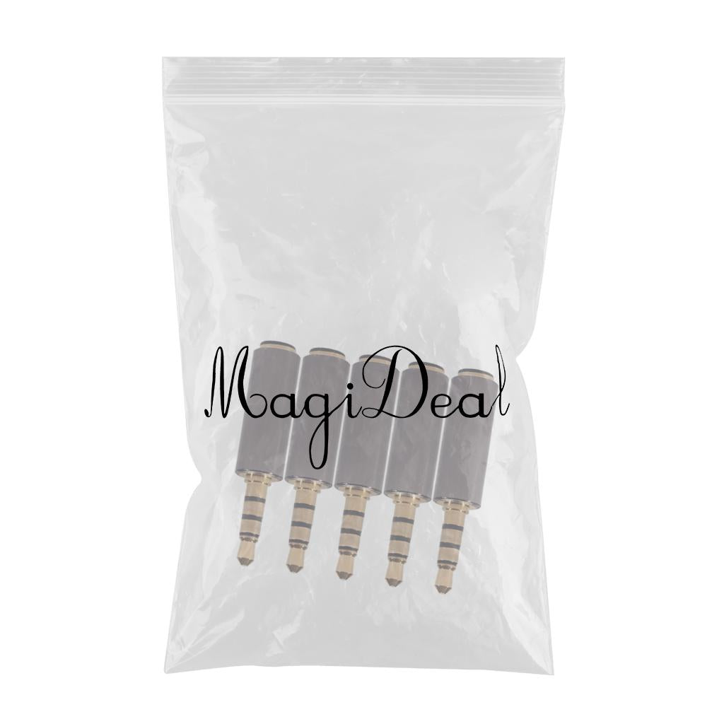 5 Pieces Audio Headphone Connector OMTP to CTIA Converter Aux Adapter Plug