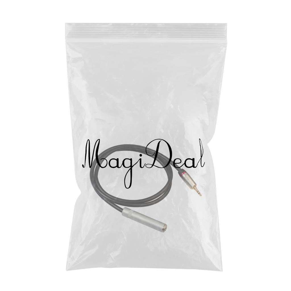 3.5mm Male Plug to 6.35mm Female Guitar Amplifier Stereo Audio Cable 0.6m