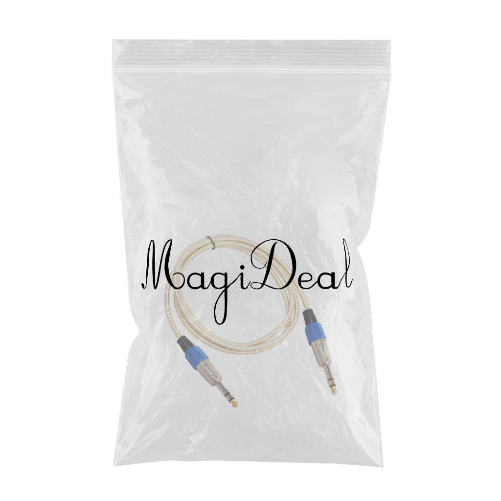 6.35mm Male to Male Stereo Audio Aux Cable 180cm