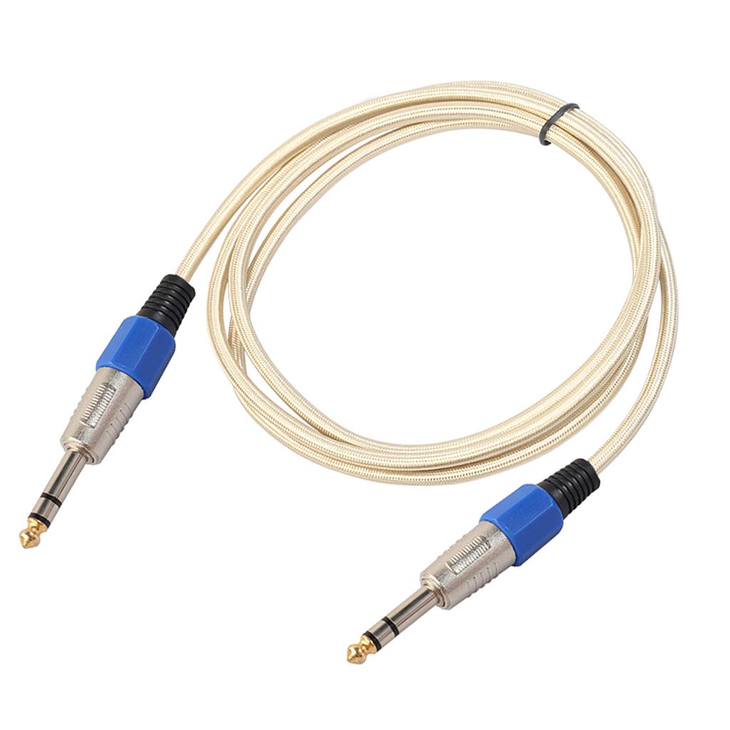 6.35mm Male to Male Stereo Audio Aux Cable 180cm