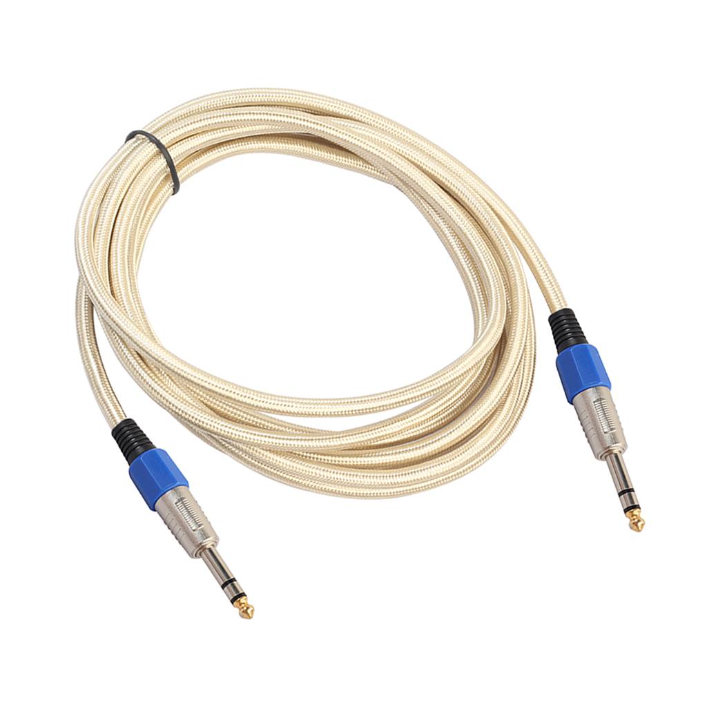 6.35mm Male to Male Stereo Audio Aux Cable 300cm