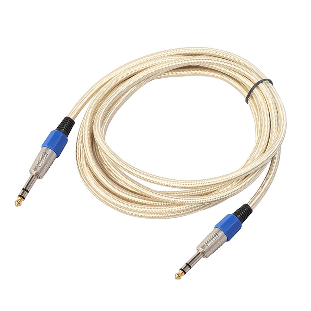 6.35mm Male to Male Stereo Audio Aux Cable 300cm