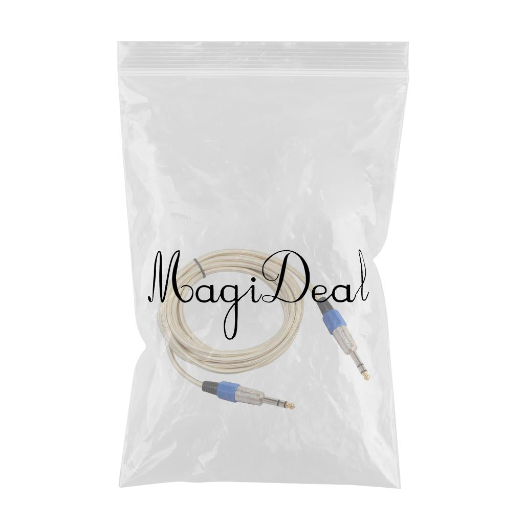 6.35mm Male to Male Stereo Audio Aux Cable 500cm