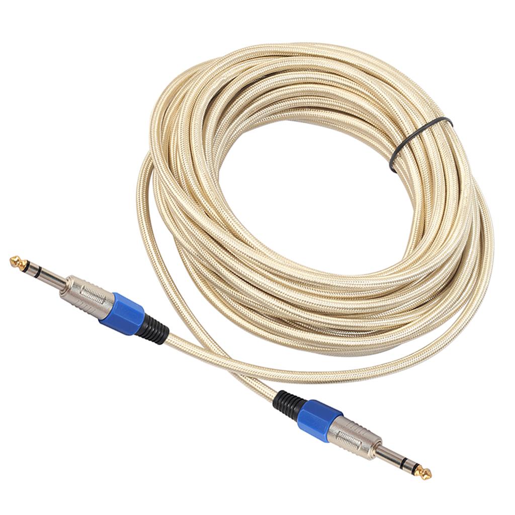 6.35mm Male to Male Stereo Audio Aux Cable  1500cm