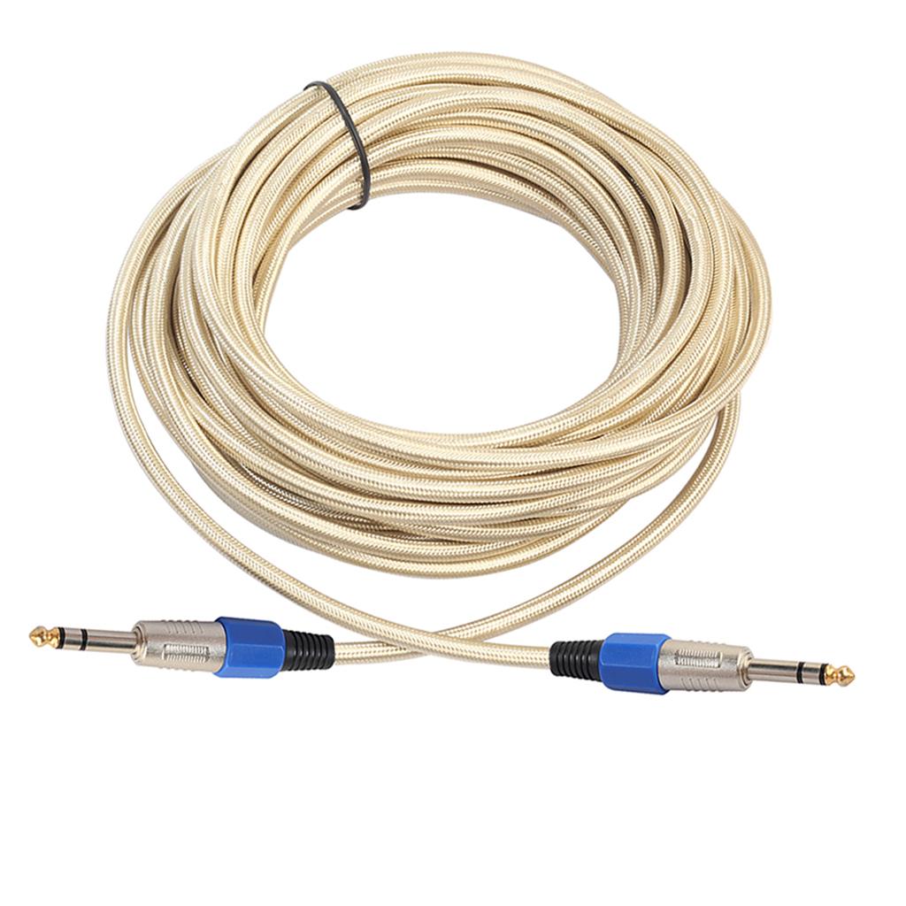 6.35mm Male to Male Stereo Audio Aux Cable  2000cm