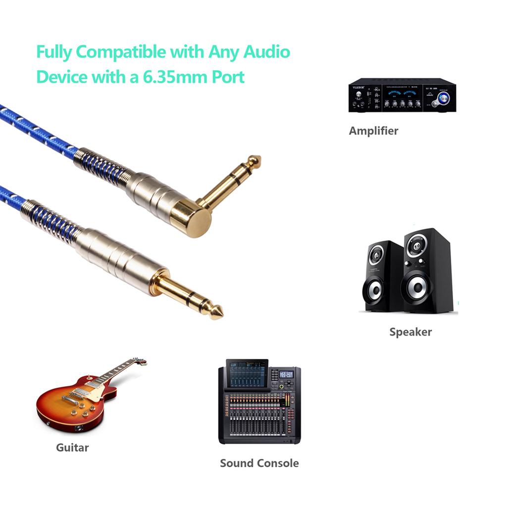 Male to Male TRS Stereo Audio Cable CableCreation 90 Degree 1.8 Meters