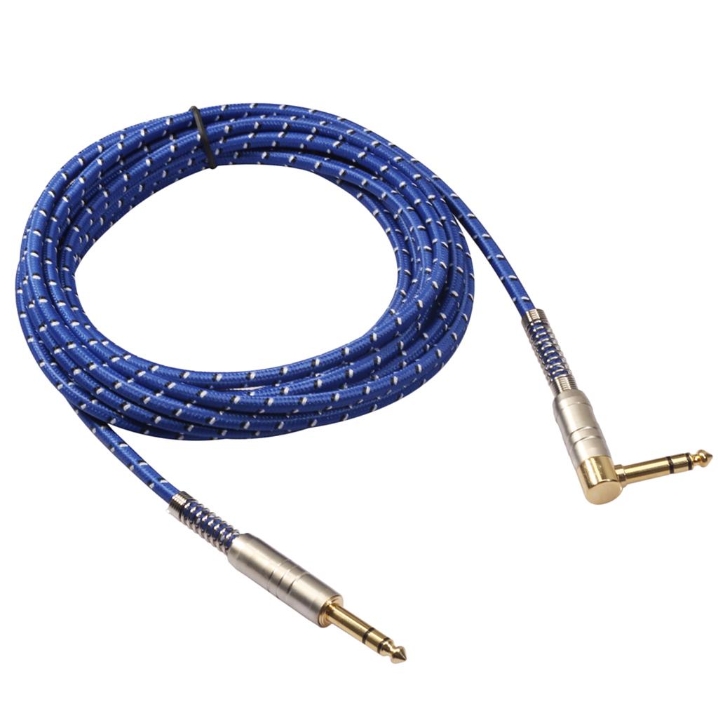 Male to Male TRS Stereo Audio Cable CableCreation 90 Degree 5 Meters