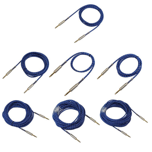 1Pc 6.35mm Male to Male Stereo Audio Aux Cable 100cm