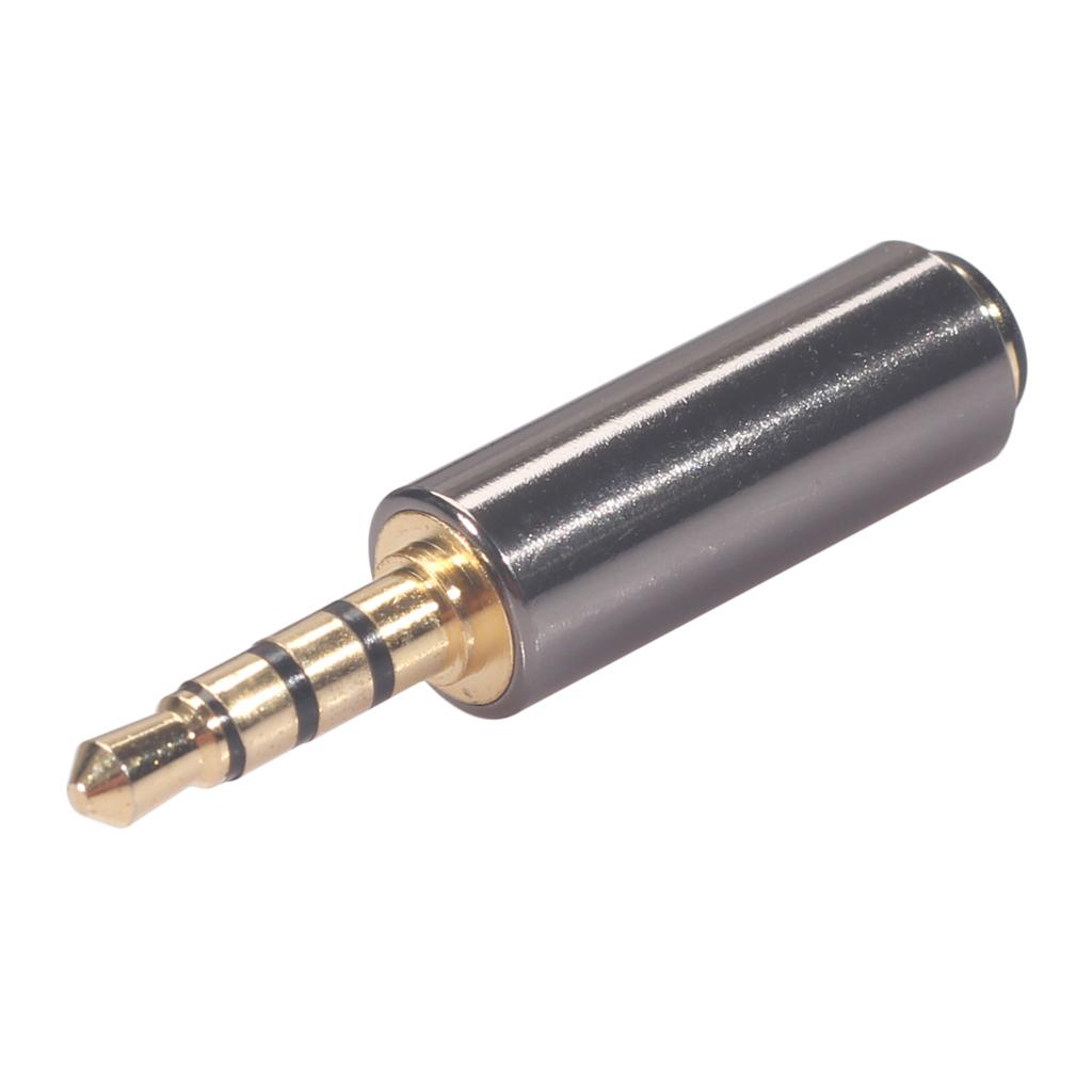 OMTP to CTIA Alloy Universal Earphone Headphone Mic Converter Adapter
