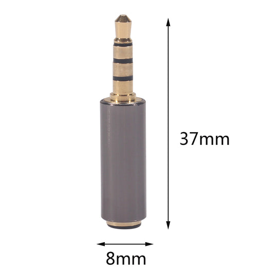 5Pcs OMTP to CTIA Alloy Universal Earphone Headphone Mic Converter Adapter