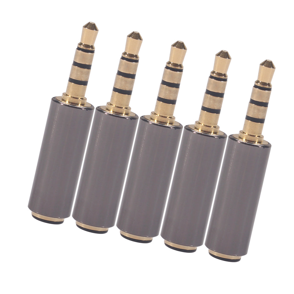 5Pcs OMTP to CTIA Alloy Universal Earphone Headphone Mic Converter Adapter