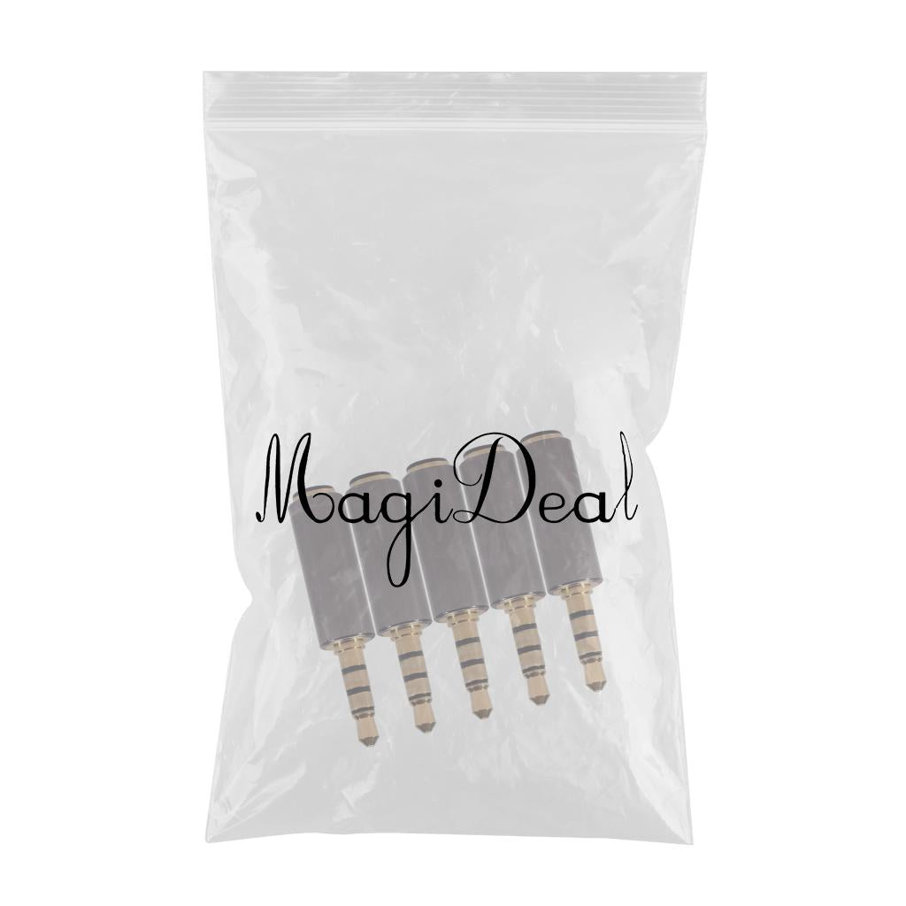 5Pcs OMTP to CTIA Alloy Universal Earphone Headphone Mic Converter Adapter