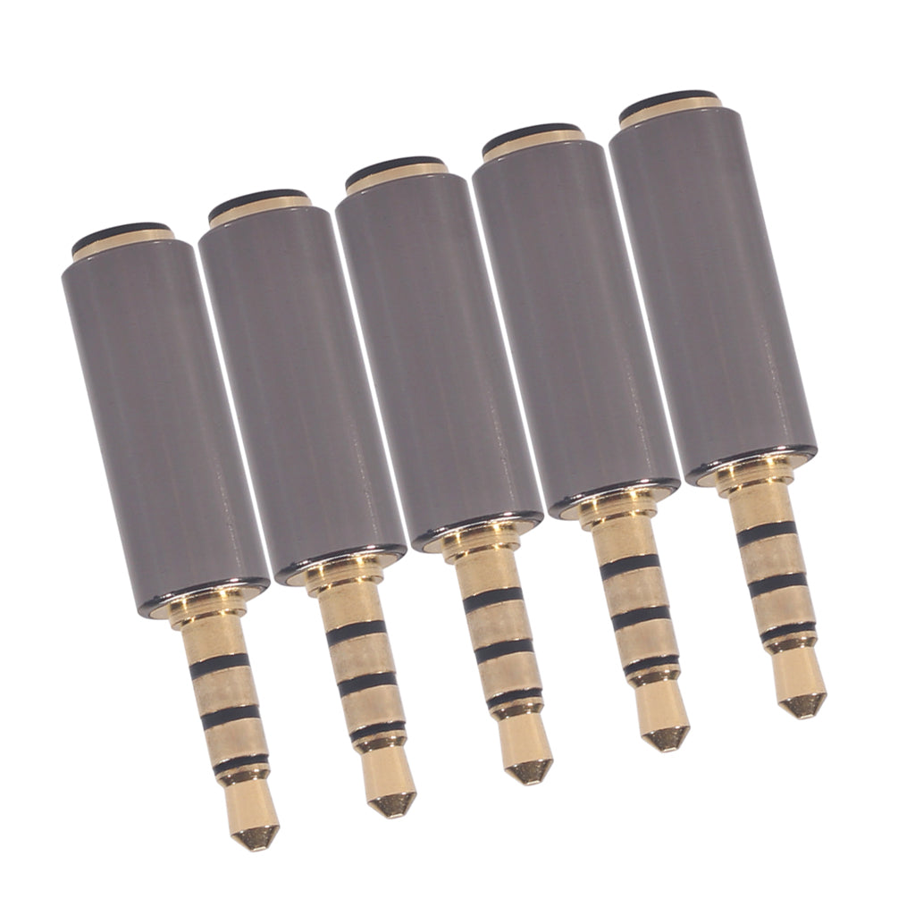 5Pcs OMTP to CTIA Alloy Universal Earphone Headphone Mic Converter Adapter