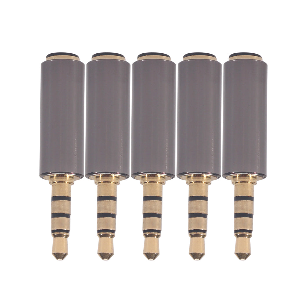 5Pcs OMTP to CTIA Alloy Universal Earphone Headphone Mic Converter Adapter