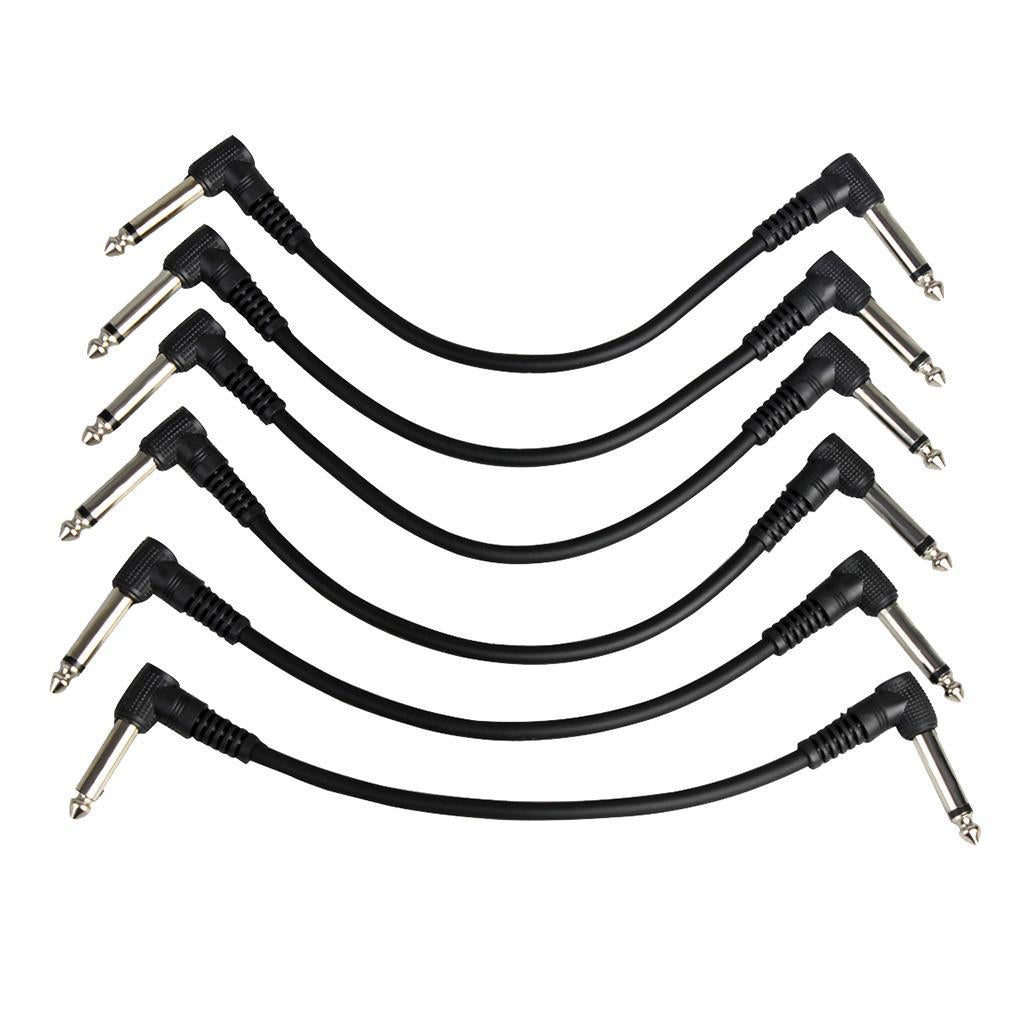 6 Pieces Auxiliary Audio Cable Adapter Cable jack 6mm Stereo Audio Cable