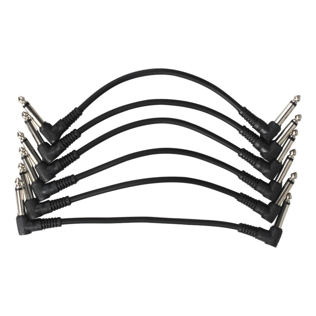 6 Pieces Auxiliary Audio Cable Adapter Cable jack 6mm Stereo Audio Cable