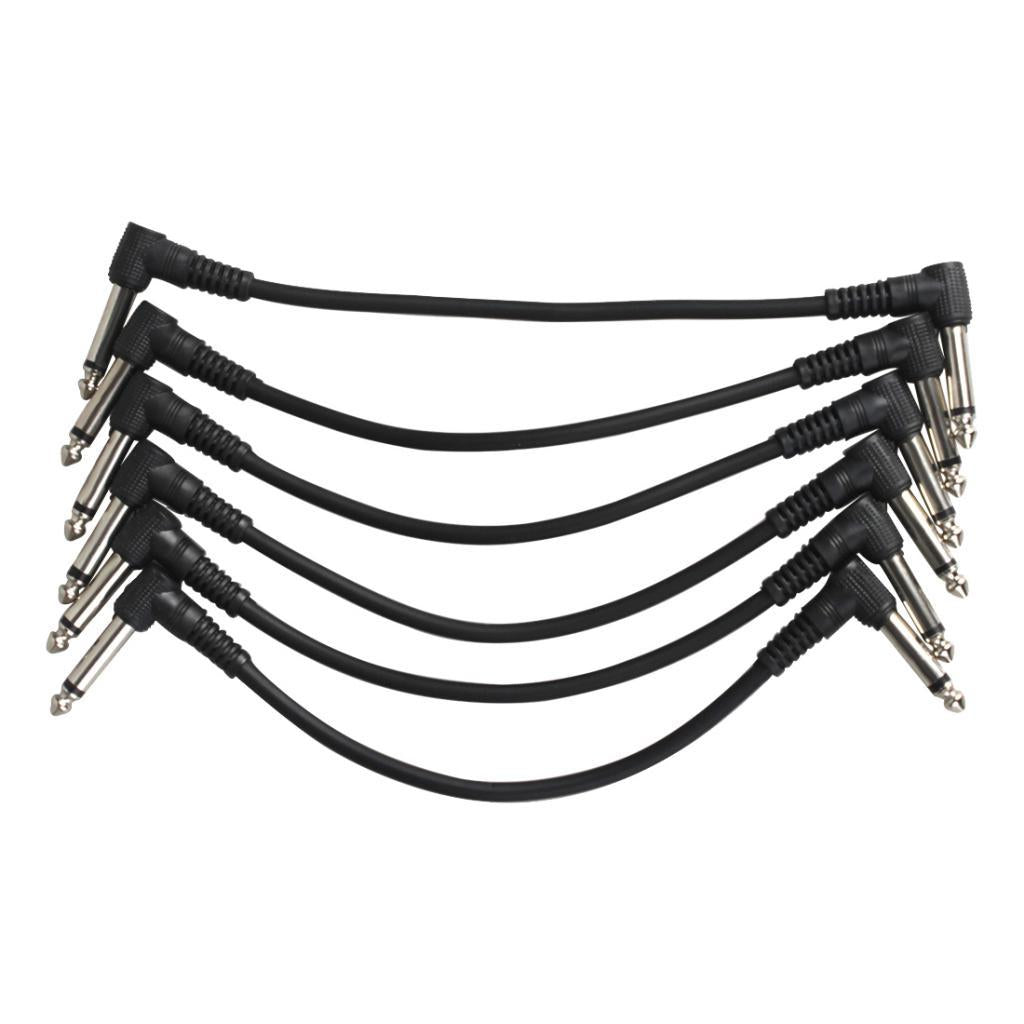6 Pieces Auxiliary Audio Cable Adapter Cable jack 6mm Stereo Audio Cable