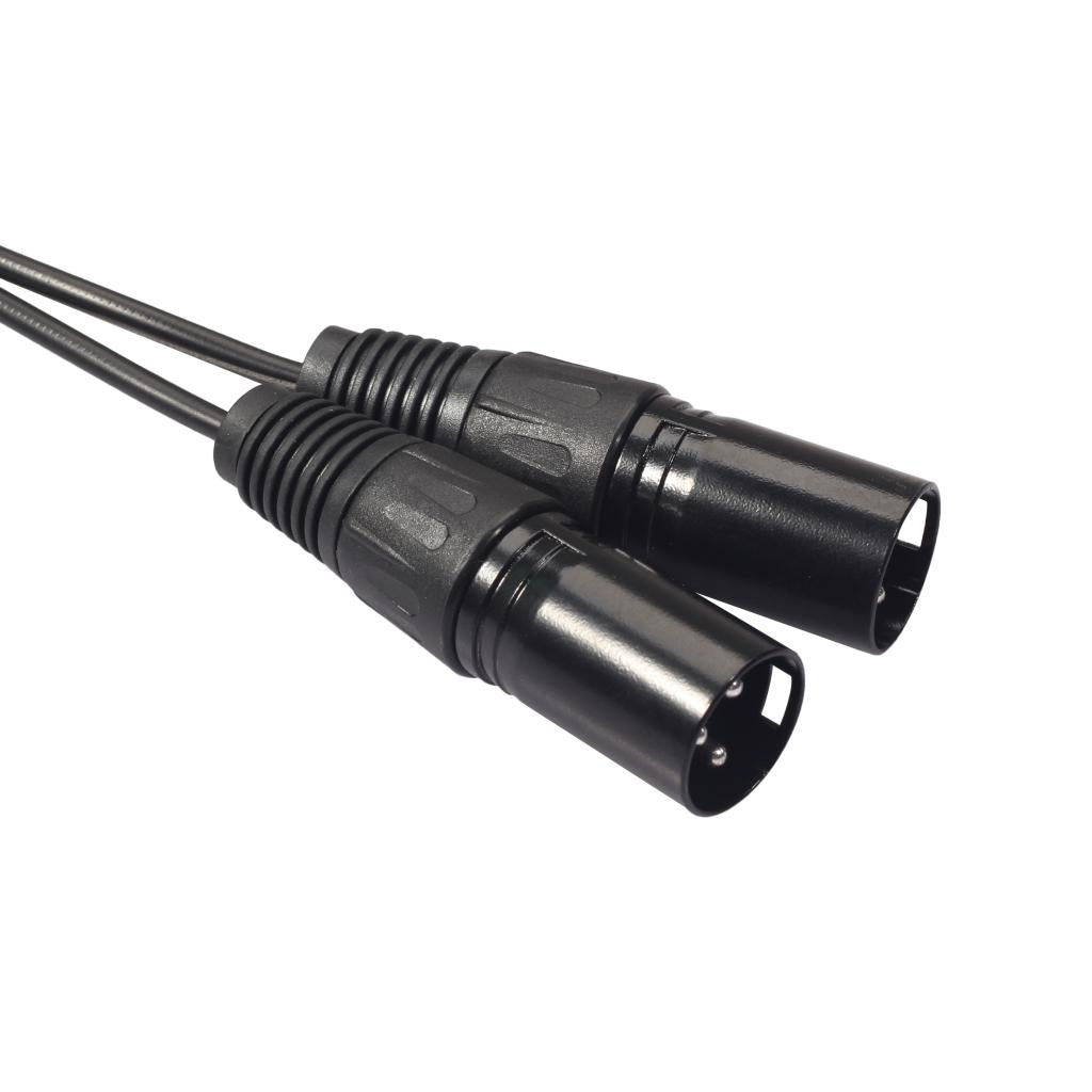 Dual RCA to XLR Male Cable Phono Plug Stereo Audio Connection Microphone