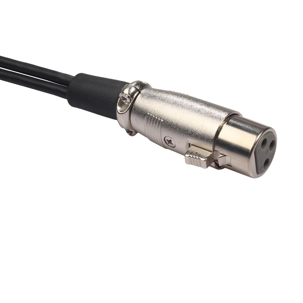 1pc 30cm 3P XLR Female Jack to 2 Male Splitter Adapter Audio Cable for Mic