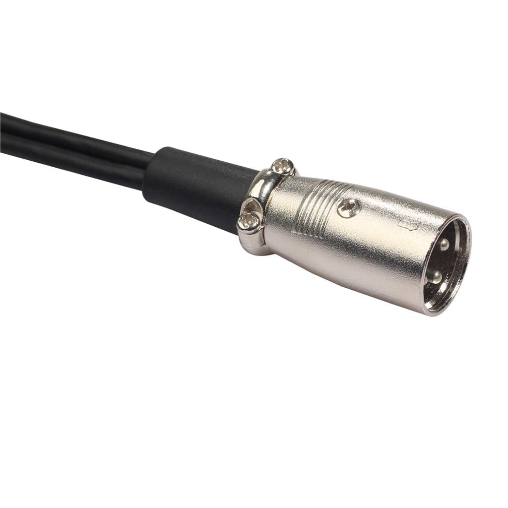 New 3Pin XLR 1 Male to 2 Female Audio Extension Cable For Mic,Mixer Recorder