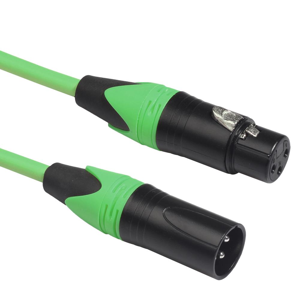 6ft Male to Female XLR Lead Microphone Mic Patch Cable 6 Colors