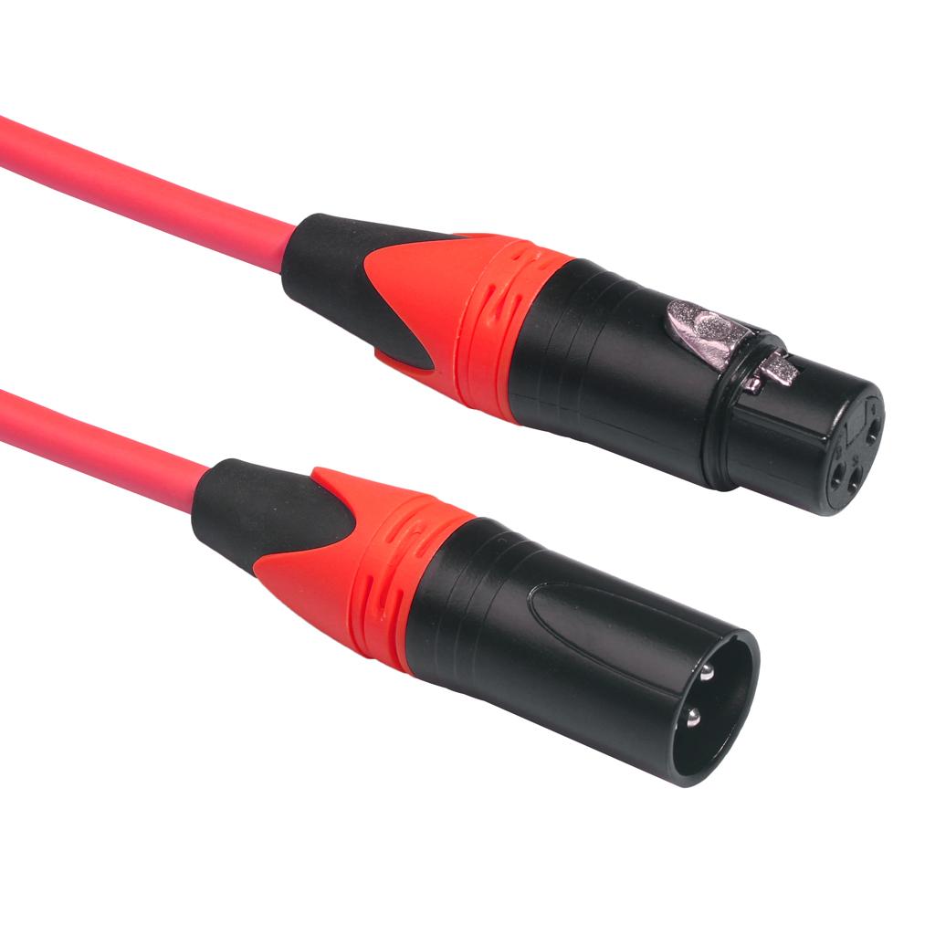 6ft Male to Female XLR Lead Microphone Mic Patch Cable 6 Colors