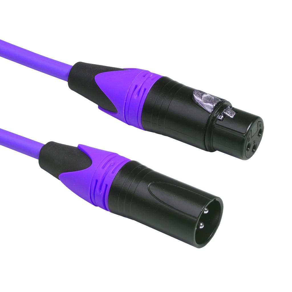 6ft Male to Female XLR Lead Microphone Mic Patch Cable 6 Colors