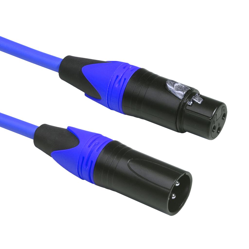 6ft Male to Female XLR Lead Microphone Mic Patch Cable 6 Colors